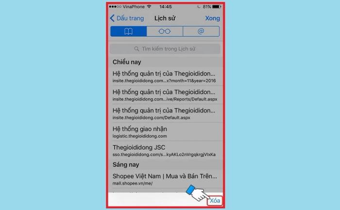 Hướng dẫn xóa lịch sử tìm kiếm trên trình duyệt Safari
