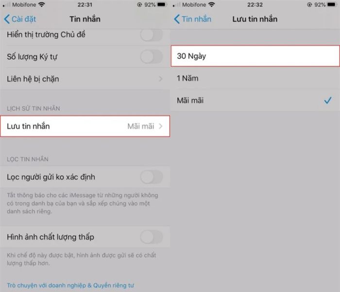 Hướng dẫn giải phóng dung lượng trên iPhone