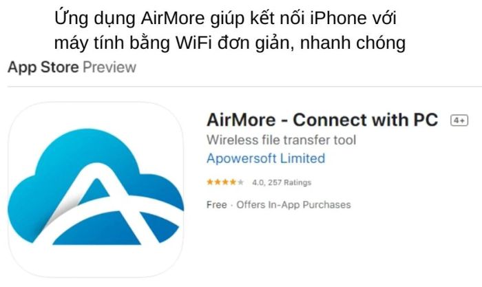 Hướng dẫn kết nối iPhone với máy tính Windows 10 qua WiFi
