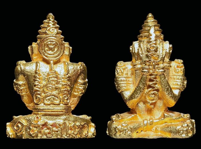 พระปิดตามหายันต์ เนื้อทองคำ พ.ศ.๒๕๓๕ หลวงพ่อสร้อย วัดเลียบราษฎร์บำรุง โดยเฮียตี๋ วิคตอรี่