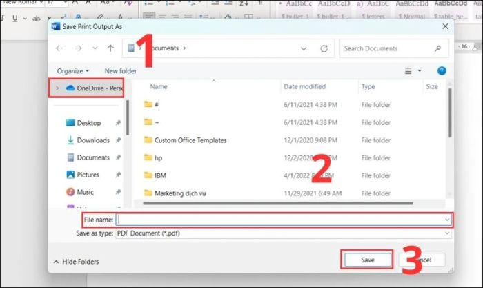 Nhập tên file vào File Name và nhấn Save để lưu lại