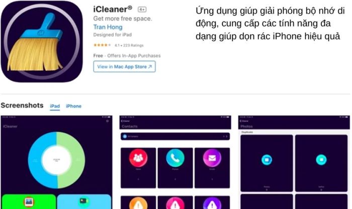 Phần mềm iCleaner