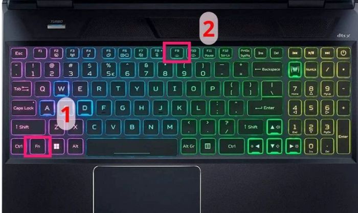 Hướng dẫn thay đổi màu đèn LED bàn phím laptop Acer qua BIOS