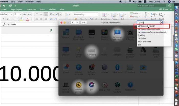Chuyển đổi dấu phẩy thành dấu chấm trong Excel Macbook chỉ trong nháy mắt