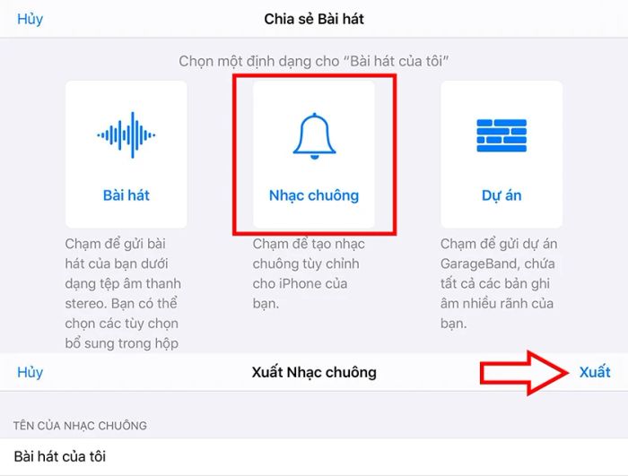 Cài nhạc chuông iPhone bằng GarageBand