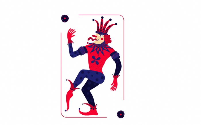 Joker คือไพ่ที่มีความพิเศษอยู่นอกเหนือจากสำรับไพ่มาตรฐาน บางชุดมีอยู่ บางชุดไม่มี การ์ดนี้ไม่ใช่ไพ่ที่มีตัวเลขแต่มักจะถูกถือว่าเป็นเลข 0 ซึ่งมีความหมายว่าเป็นสัญลักษณ์ของทั้งสิ่งที่มีสาระและไม่มีสาระในเวลาเดียวกัน เป็นสัญลักษณ์ของความฉลาดและความโง่เขลาพร้อมกัน