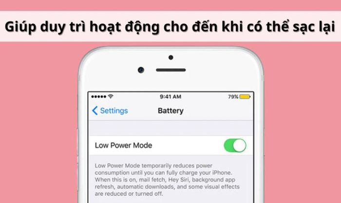 Chế độ tiết kiệm pin trên iPhone mang lại lợi ích gì?