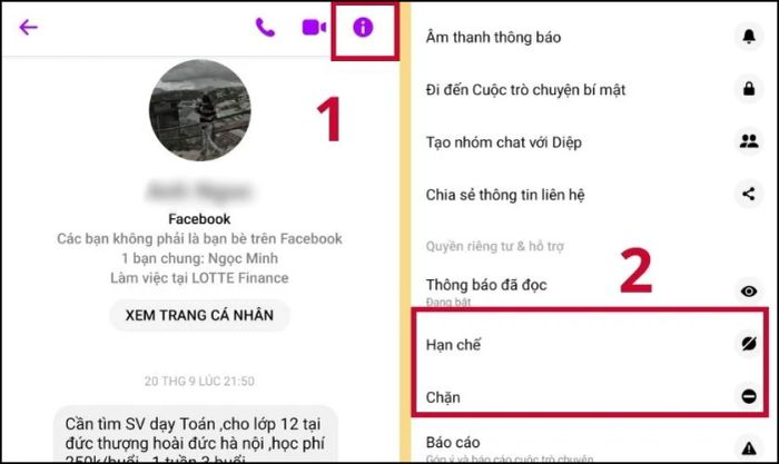 Có cách nào khác để không nhận tin nhắn Messenger mà không cần chuyển vào Spam không?