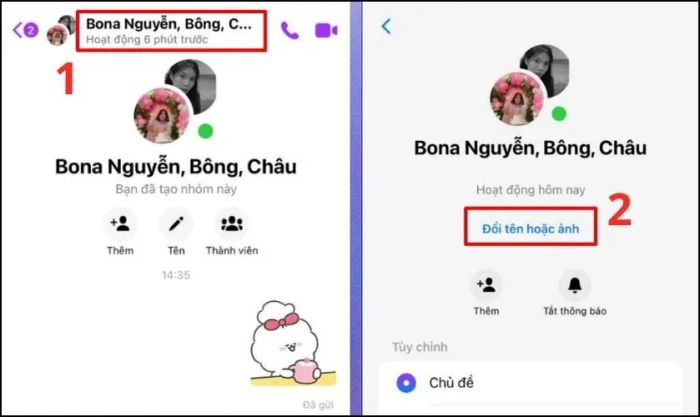 Bạn mở nhóm chat của mình