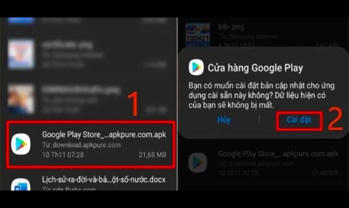 Hướng dẫn chi tiết cách mở file Google Play Store APK 