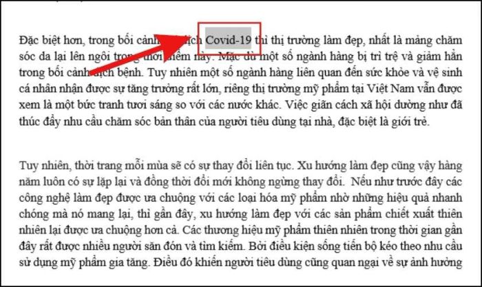 Thêm chú thích bằng cách sử dụng thẻ References trong thanh Menu