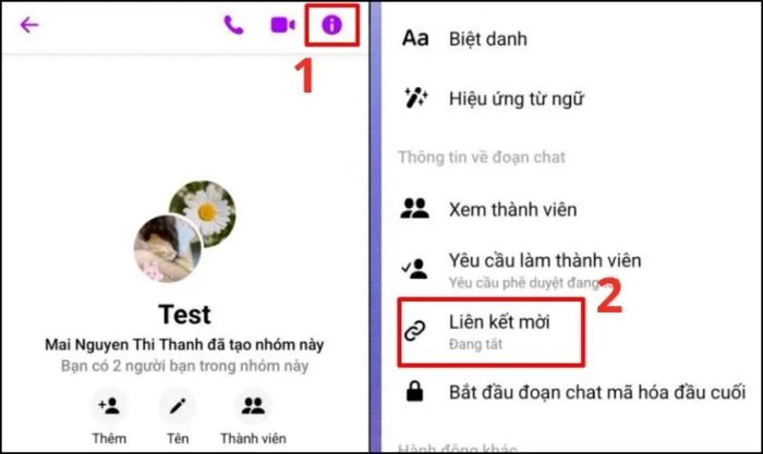 Bạn mở nhóm chat của mình