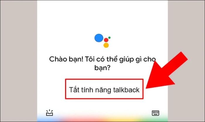 Tắt TalkBack trên OPPO bằng Google Assistant