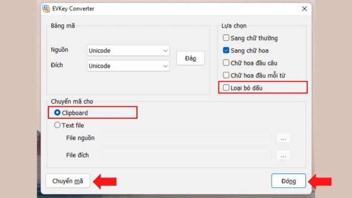 Hướng dẫn chuyển đổi chữ có dấu sang không dấu bằng công cụ EVKey