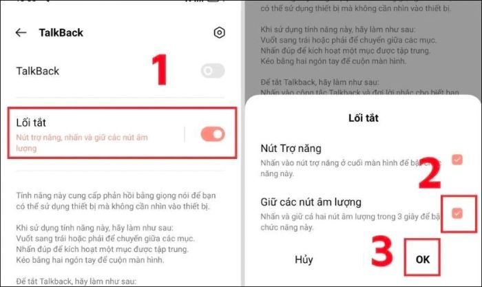 Cách tắt TalkBack trên điện thoại OPPO