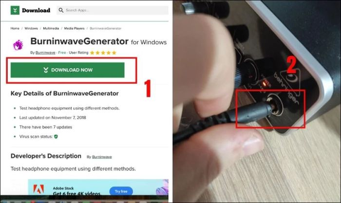 Tải và cài đặt phần mềm Burninwave Generator trên thiết bị của bạn