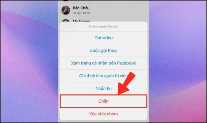 Bạn nhấn vào Tên của thành viên đó