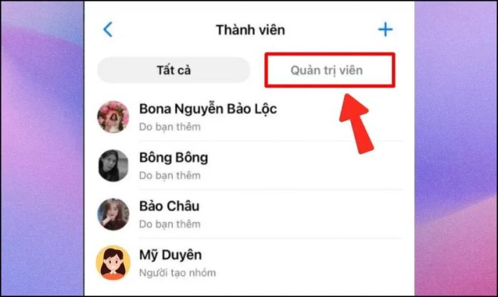 Sau đó, kéo xuống và chọn Xem thành viên trong đoạn chat