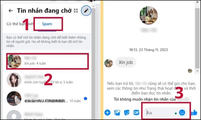 Hướng dẫn loại bỏ tin nhắn Spam trên Messenger bằng máy tính