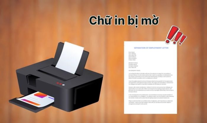 Các dấu hiệu thường gặp khi máy in hết mực
