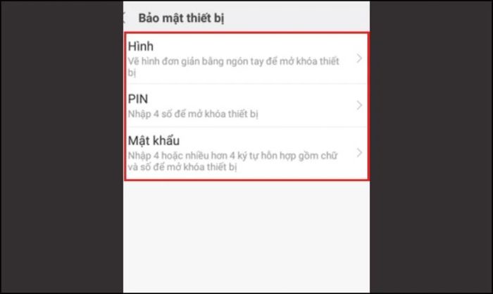 Lựa chọn kiểu khóa màn hình phù hợp cho điện thoại