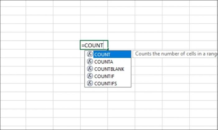 Công dụng của hàm COUNT trong Excel là gì?