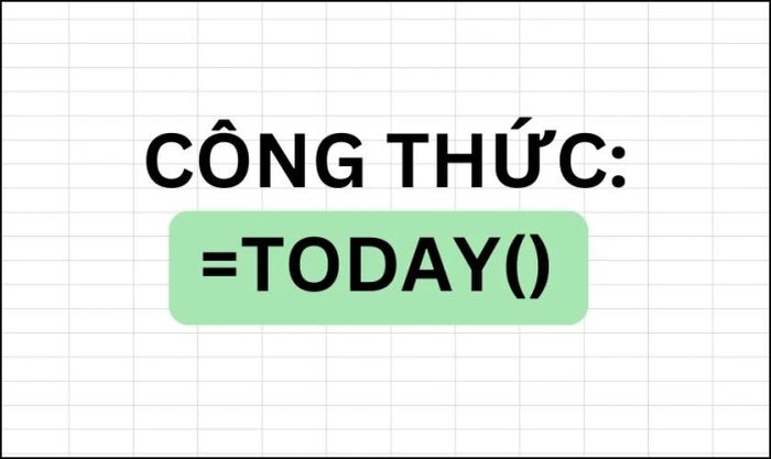 Công thức của hàm TODAY trong Excel là gì?