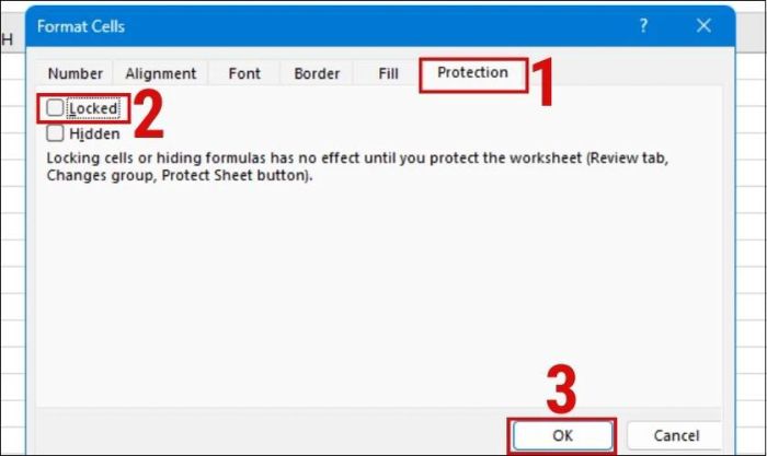 Cách để ẩn và khóa cột trong Excel