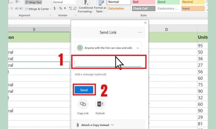 Hướng dẫn chia sẻ file Excel Online cho nhiều người một cách đơn giản