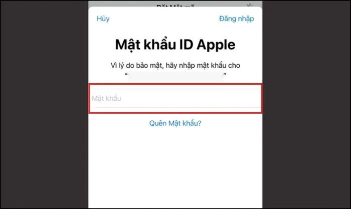 Nhập lại mật khẩu để xác nhận