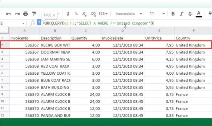 Hướng dẫn kết hợp hàm OR với QUERY