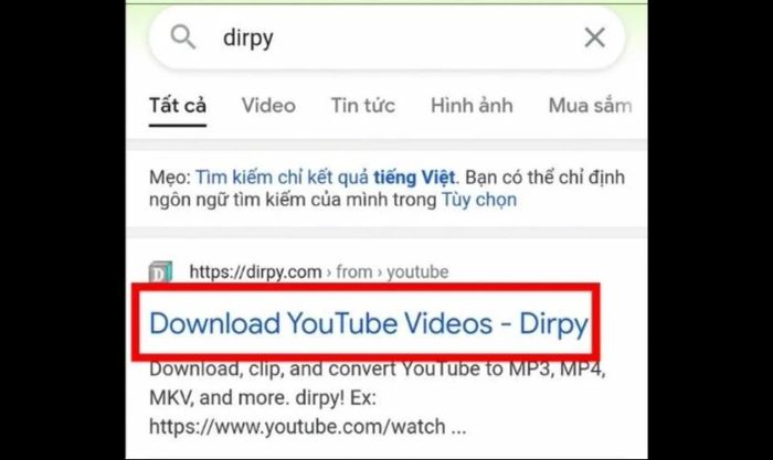 Tải video về thiết bị
