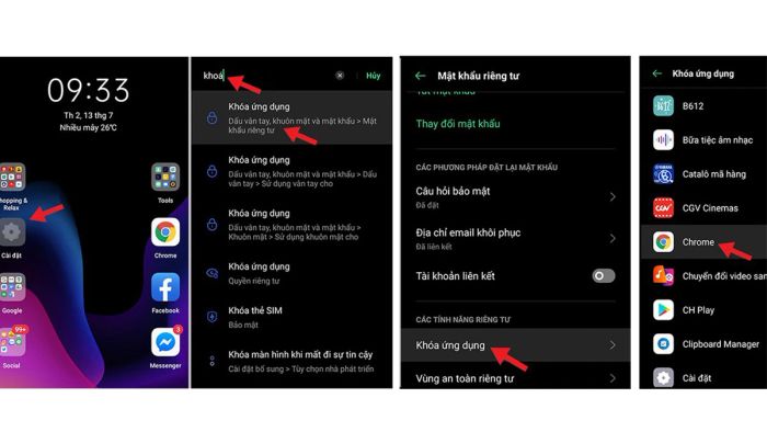 Cách giấu ứng dụng trên điện thoại Oppo