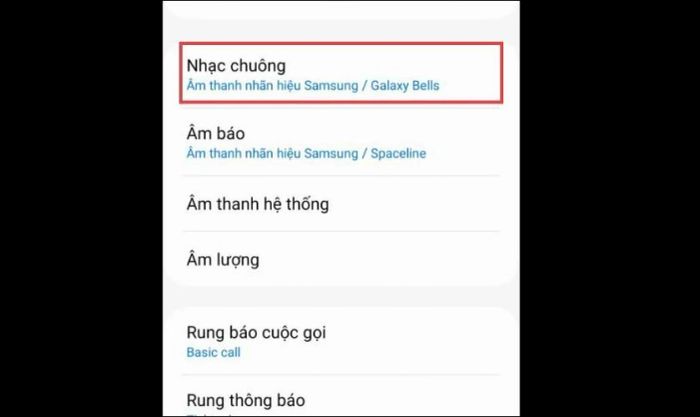 Hướng dẫn thiết lập bài hát làm nhạc chuông cho Samsung