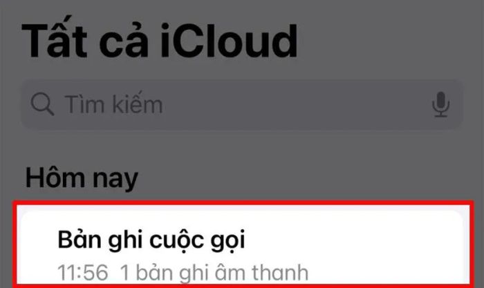 Đồng bộ tự động qua iCloud