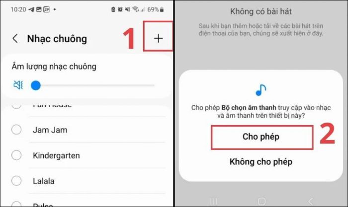 Nhấn Thêm và đồng ý cho phép