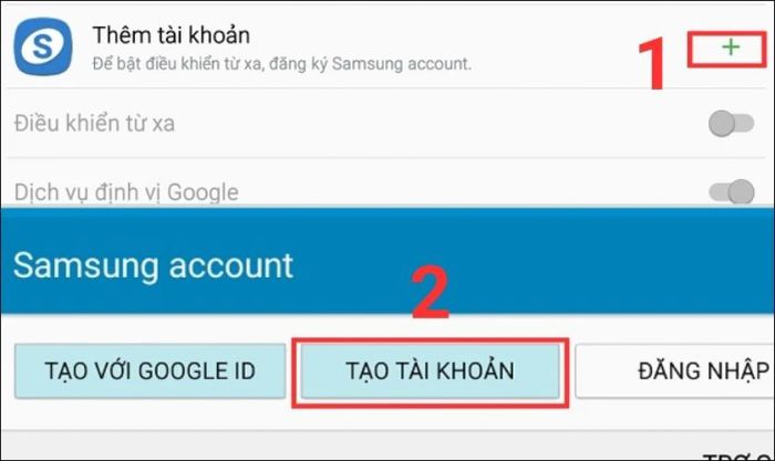 Đăng nhập vào tài khoản Samsung