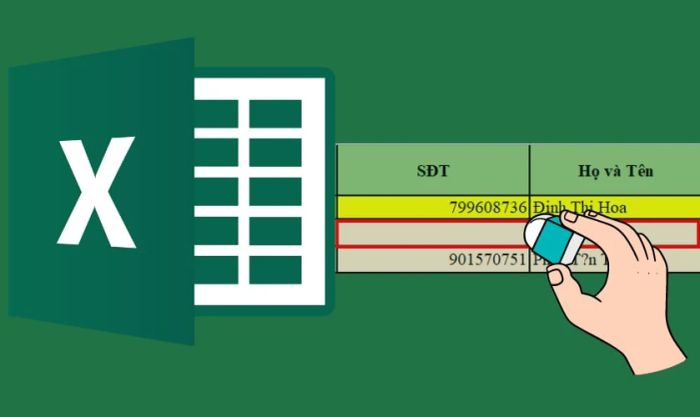 khi nào cần xoá dòng trống trong excel