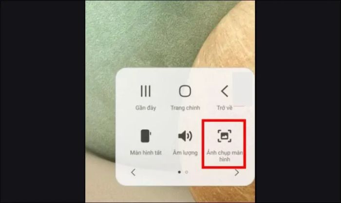 Chọn mục Ảnh chụp màn hình để hoàn tất