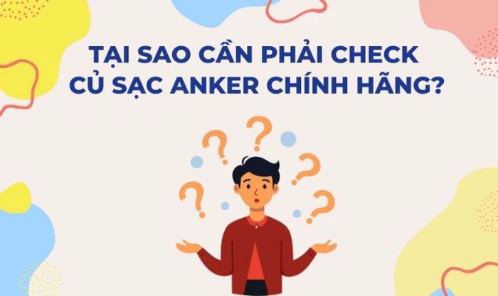 Tại sao lại cần kiểm tra củ sạc Anker chính hãng?