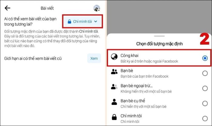 Nhấn vào ô Chỉ mình tôi như hình minh họa