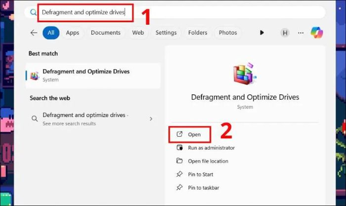 Hướng dẫn tối ưu hóa và chống phân mảnh ổ cứng trên Windows