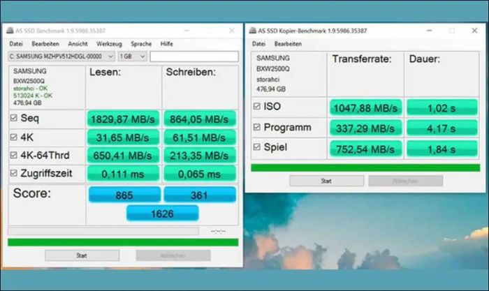 Đánh giá hiệu suất ổ SSD với AS SSD Benchmark