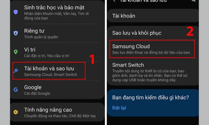 Khôi phục lại những hình ảnh đã xóa từ danh mục sao lưu tài khoản