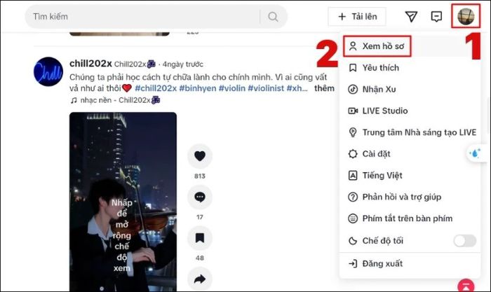 Hướng dẫn cách thay đổi tên nick TikTok bằng máy tính