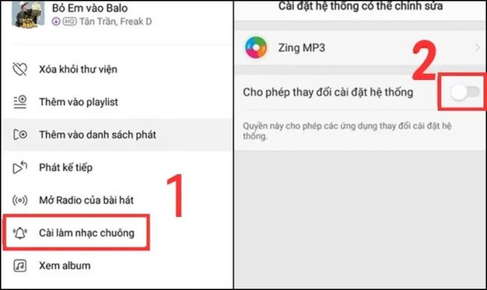 Kích hoạt tính năng cho phép thay đổi cài đặt hệ thống trên Zing MP3