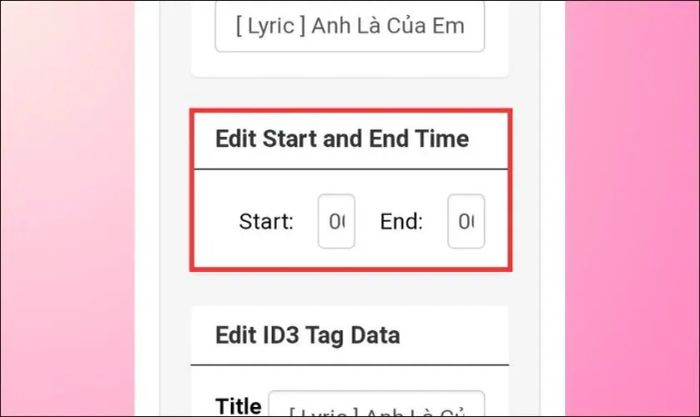Chỉnh sửa đoạn nhạc bạn muốn cài đặt làm nhạc chuông từ Youtube