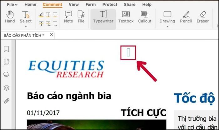 Nhấp đúp chuột vào vị trí cần thêm chữ