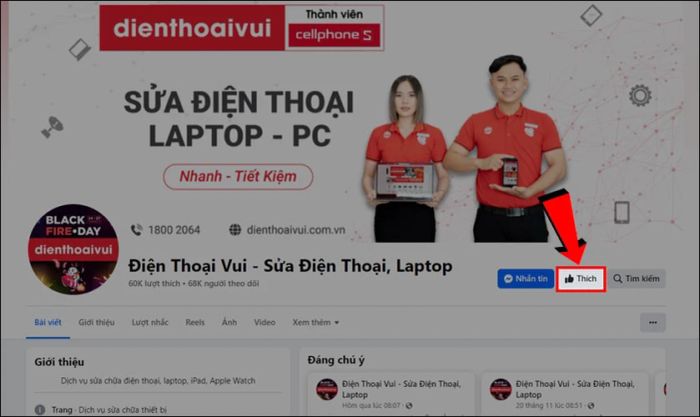 Cách để trở thành fan cứng của một Fanpage trên Facebook