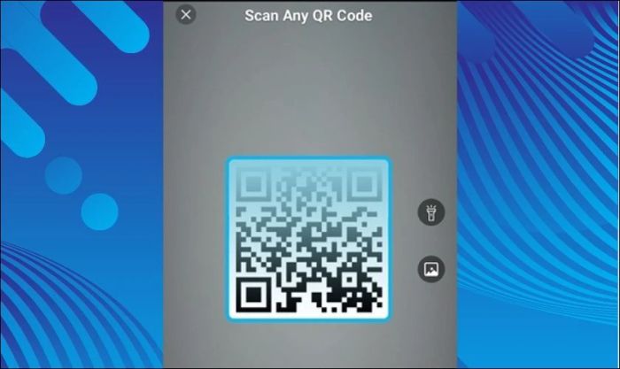 Thực hiện quét mã QR